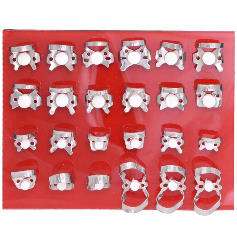 24 PCs Orthodontics Rubber Dam Clamps Set