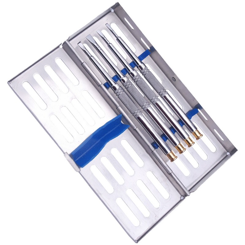 4pcs Bone Chisels Set With Cassette